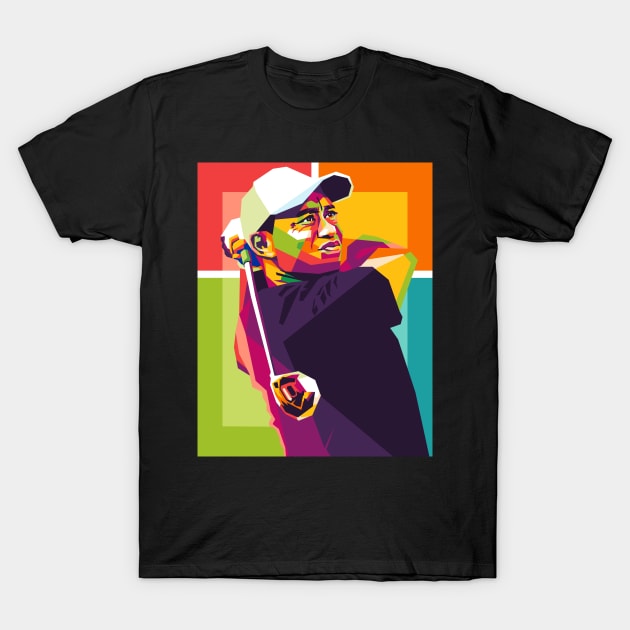 tiger woods wpap T-Shirt by cool pop art house